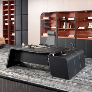 Escritorio Ejecutivo de Cuero Lujoso y Moderno, Escritorio de Gerente Creativo Simple y de Lujo, Escritorio de Oficina en Forma de L - Product Image 6