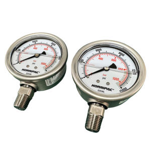 เกจวัดแรงดันไฮดรอลิกคุณภาพสูง 1000 บาร์/15000 ปอนด์ต่อตารางนิ้ว ขนาดเส้นผ่านศูนย์กลาง 63.5 มม. 1/4 NPTF มีสินค้าในสต็อก - Product Image 2