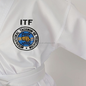 Uniformes de Taekwondo <span class=keywords><strong>ITF</strong></span> de Artes Marciales de Alta Calidad, Dobok <span class=keywords><strong>TKD</strong></span> <span class=keywords><strong>ITF</strong></span> Personalizado - Product Image 4