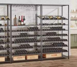 Tùy chỉnh nhiều lớp tầng-to-sàn Bar Showcase rượu vang đỏ Champagne lưu trữ giá tháo rời hộ gia đình rượu vang hiển thị giá - Product Image 5