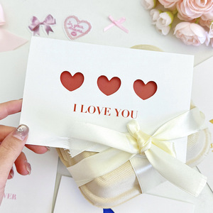 <span class=keywords><strong>Tarjeta</strong></span> de Felicitación Minimalista para Floristería, Día de San Valentín, Festival Qixi, Cumpleaños, Agradecimiento; <span class=keywords><strong>Tarjeta</strong></span> Creativa de Cartón con Estampado en Caliente - Product Image 3