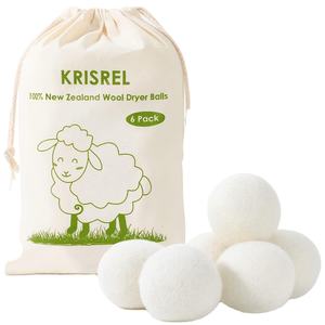 Nouveaux produits 2025 Nouveautés Boules de séchage en laine biologique de Nouvelle-Zélande Marque privée Meilleure vente de sèche-<span class=keywords><strong>linge</strong></span> aux États-Unis - Product Image 3