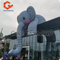 Modelo de Elefante Inflable Gigante, Globo de Modelo Animal de Elefante Inflable para Publicidad