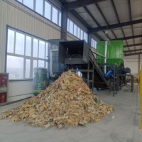 Broyeur à double arbre pour le recyclage des palettes en bois usagées de qualité industrielle avec certification CE