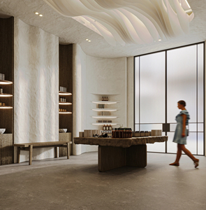 Modern Cosmetic Shop Interior Design Custom Makeup Display Counter Perfume <b>Wall</b> Shelf Retail Store Fixtures - Product Image 1