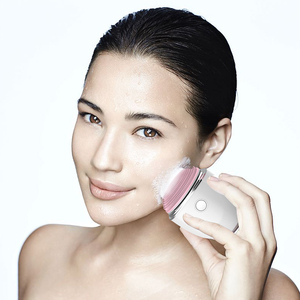 <span class=keywords><strong>Brosse</strong></span> <span class=keywords><strong>nettoyante</strong></span> pour le <span class=keywords><strong>visage</strong></span> en silicone imperméable IPX7 à vibration ultrasonique électrique CE pour un nettoyage en profondeur et un massage facial à domicile - Product Image 2