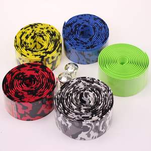 Cinta de camuflaje para manillar de bicicleta, 22,2mm, espuma de alta densidad, agarre para bicicleta de carretera, equipo de ciclismo con patrón multicolor - Product Image 4