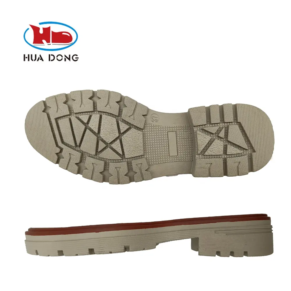 Sole Expert Huadong New Design TPR Shoe Sole For Boots Ladies Outlook Painted Welt Latest Style Suela