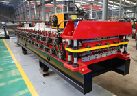 Máquina Formadora de Rollos de Paneles de Lámina Metálica IBR Tr4 Tr5, Teja Glaseada para Techo Trapezoidal Corrugado de Doble Capa Hener