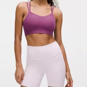 Nuevo Chaleco Deportivo para Mujer, Color Nude, Tirantes Anchos, Diseño Color Block, Sujetador Deportivo Transpirable para Yoga, Running y Fitness, Resistente a Impactos - Product Image 3