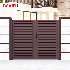 <span class=keywords><strong>Portail</strong></span> à lames doubles en alliage d'aluminium personnalisable en couleur et en taille, <span class=keywords><strong>portail</strong></span> intelligent adapté aux cours, villas et jardins extérieurs - Product Image 2