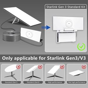Starlink v3 <span class=keywords><strong>2</strong></span> में 1 राउटर और बिजली की आपूर्ति दीवार माउंट सेट के लिए बढ़ते ब्रैकेट सेट अप - Product Image 4