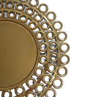 Assiettes de présentation en gros directement de l'usine, 13 pouces, design personnalisé, en plastique PP, pour mariage, hôtel, décoration de table