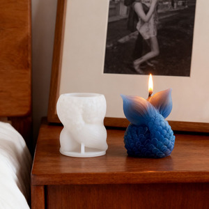 Moldes de Silicona para Velas con Forma de <span class=keywords><strong>Cola</strong></span> de Sirena Oceánica YS, Decoraciones de Yeso para el Hogar, Molde de Fundición, Suministros para Hacer Velas de Aromaterapia - Product Image 1