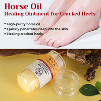 Stick de soin des pieds à l'huile de cheval, emballage personnalisé, réparation des talons fissurés, crème hydratante pour les mains et les pieds