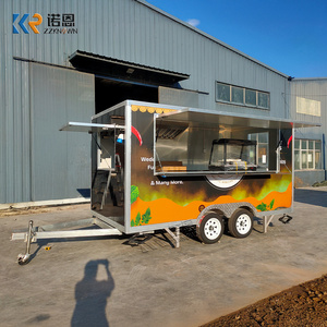 Remorque Mobile Café, Remorque Alimentaire et Boissons avec Cuisine Complète, Food Truck <span class=keywords><strong>de</strong></span> Rue, Chariot Café Personnalisé pour Usage Commercial - Product Image 6
