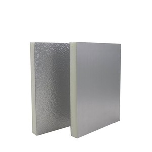 Cách nhiệt <span class=keywords><strong>Polyurethane</strong></span> bọt Sheets <span class=keywords><strong>Pre</strong></span> cách điện PIR Duct Panels với mịn/dập nổi lá nhôm cho HVAC hệ thống - Product Image 4