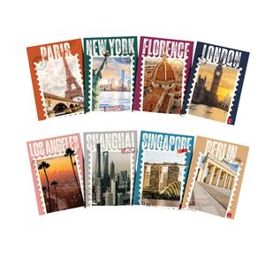 PIGNA - Carnet de notes MAXI POSTACARDS 50 feuilles lignées 1 ligne ASSORTIS - Product Image 1