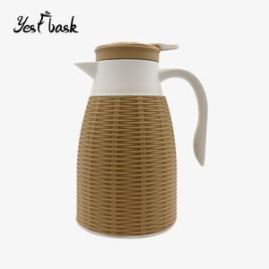 Vente chaude 1000ml Fiole à vide personnalisée Garrafa Térmica Recharge en verre blanc <span class=keywords><strong>Isoler</strong></span> Pichet thermique Café Théière Garder chaud Long Time - Product Image 1