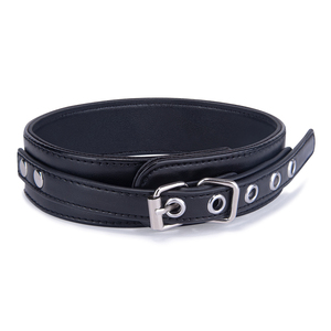 Collier de Cou Noir Étanche en Cuir pour Adulte, Certifié CE, Style Punk Rock SM Fetish, Kit de Bondage et de Contrainte pour Couple, Cosplay Esclave, avec Accessoires Métalliques de Soubrette - Product Image 3