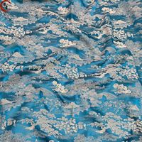 Nouvelle Arrivée Tissu Jacquard Satin Cationique de Haute Qualité à Motif Scène de Rive de la Rivière au Festival de Qingming pour Robe Femme