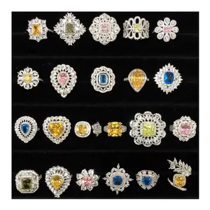 真正的宝石戒指纯银散装珠宝魅力制作罗特·德·普拉塔·德·莱原创925套装