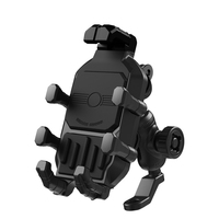 Support de téléphone portable pour moto TIEQI, chargeur sans fil Type-C, anti-vibration, amortisseur de chocs, support flexible pour vélo