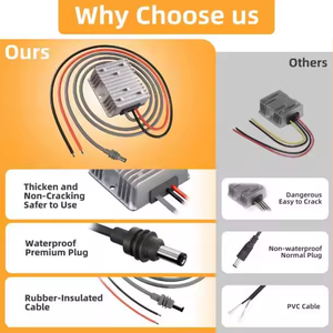 Cable <span class=keywords><strong>de</strong></span> Alimentación Impermeable <span class=keywords><strong>para</strong></span> Exteriores <span class=keywords><strong>para</strong></span> RV, <span class=keywords><strong>Convertidor</strong></span> <span class=keywords><strong>de</strong></span> 12V a 57V 4.5A <span class=keywords><strong>para</strong></span> Router Starlink Gen 3, Adaptador <span class=keywords><strong>de</strong></span> Enchufe Macho <span class=keywords><strong>de</strong></span> 2.1mm x 5.5mm - Product Image 6
