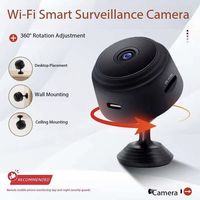 Caméra HD magnétique sans fil 1080p, vision nocturne HD, sécurité domestique, compression vidéo H.265, mini capteur CMOS, connexion WiFi, MicroSD