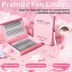 Pestañas de Alta Calidad al por Mayor, Pestañas Profesionales 6D 0.07 C D de Color, Abanicos de Pestañas Preformadas, Extensiones de Pestañas - Product Image 2