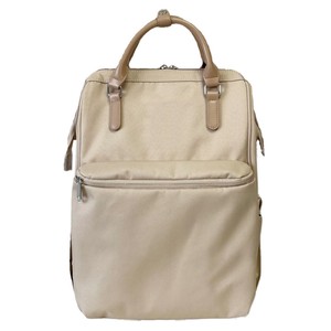 Mochila de tela Oxford hecha a medida, color albaricoque, con bloques de color, interior impermeable, bolsillo con cremallera para almacenamiento en el hogar, otoño 2024 - Product Image 2