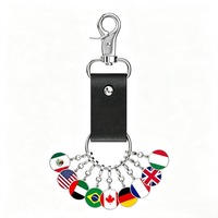 Breloques Drapeaux Nationaux Personnalisables pour Bracelets et Porte-clés DIY en Acier Inoxydable Plaqué Or – Vente en Gros pour Fabrication de Bijoux et Cadeaux