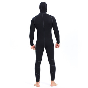 Combinaison de <span class=keywords><strong>plongée</strong></span> chaude en PVC 7 mm à manches longues, une pièce, avec fermeture éclair sur la poitrine, à capuche, pour homme, pour le surf, été - Product Image 5