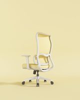 JOHOOFURNITURE Chaise de bureau ergonomique moderne avec repose-pieds, chaise de bureau en maille pour salle de réunion - Accoudoirs réglables, respirante et durable