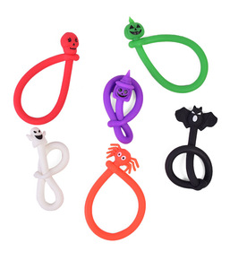 CHENXI Halloween 20*3.3cm Bracelet extensible mignon en ficelle, décorations de fête, citrouilles, fantômes, jouets à presser, pour les 5 ans et plus, 5 à 7 ans - Product Image 3