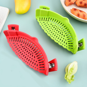 <span class=keywords><strong>Passoire</strong></span> à clipser en silicone pour pâtes, <span class=keywords><strong>passoire</strong></span> à clipser pour aliments, viande, légumes, fruits, <span class=keywords><strong>passoire</strong></span> de cuisine en silicone - Product Image 2