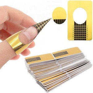 100 Formes à Ongles Auto-Adhésives pour Gel Constructeur, Autocollants d'Extension d'Ongles en Acrylique pour Manucure à Domicile et en Salon - Product Image 1