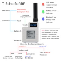 وحدة لاسلكية LILYGO TTGO Meshtastic T-Echo LoRa SX1262 بتردد 433/868/915 ميجاهرتز مع شاشة إلكترونية 1.54 بوصة ونظام تحديد المواقع العالمي ووحدة NFC وBME280 وWIFI لأردوينو