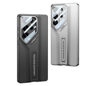 GKK for Samsung S26 S25 Ultra PC Phone Case Shockproof Geometric Design Kickstand Standoff Shield with Card Holder - Product Image 1