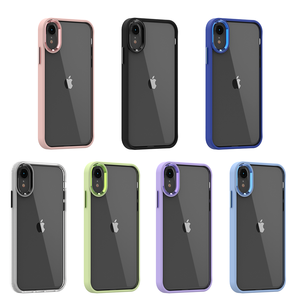 <span class=keywords><strong>Cover</strong></span> posteriore trasparente in cristallo acrilico con cornice per fotocamera in metallo custodia per telefono con pulsante laterale in metallo per <span class=keywords><strong>iPhone</strong></span> <span class=keywords><strong>XR</strong></span> - Product Image 6