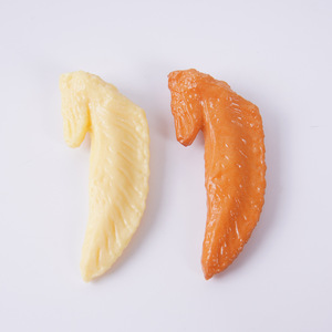 พวงกุญแจรูปปีก<span class=keywords><strong>ไก่</strong></span>จำลอง, จี้รูป<span class=keywords><strong>ปีก</strong></span><span class=keywords><strong>ไก่</strong></span>หั่นชิ้นขาวและปีกไก่ตุ๋นสุดน่ารัก, เครื่องประดับรูปเนื้อสัตว์ - Product Image 4