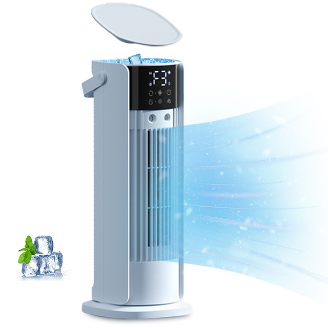 New High Quality Tower Fan Portable Water Cold Wind Fan 3 IN-1 Multi-Functional Air Cooler for Room