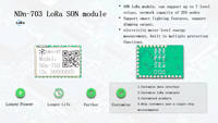 NDN703 Émetteur-récepteur sans fil Longue portée Dissipation de faible puissance Module LoRa d'éclairage intelligent facile à utiliser