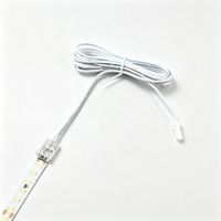 Câble connecteur Dupont sans soudure à 2 broches, clip transparent pour bande LED COB SMD 5 mm 8 mm, adaptateur de fil terminal basse tension