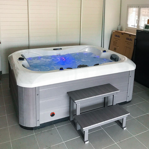 Certifié CE <span class=keywords><strong>2</strong></span> Seater <span class=keywords><strong>Spa</strong></span> Tub 23 Jets Massage Design moderne Générateur <span class=keywords><strong>d</strong></span>'ozone-<span class=keywords><strong>Prix</strong></span> de gros Petit bain à remous extérieur pour 3 personnes - Product Image 3