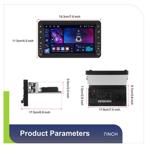 Hikity Double Din 7 pouces 4+64G pour <span class=keywords><strong>Alfa</strong></span> <span class=keywords><strong>Romeo</strong></span> <span class=keywords><strong>159</strong></span> 2004-2011 <span class=keywords><strong>Autoradio</strong></span> Android Carplay/Android Auto/WiFi/<span class=keywords><strong>GPS</strong></span> Vente en gros OEM - Product Image 4