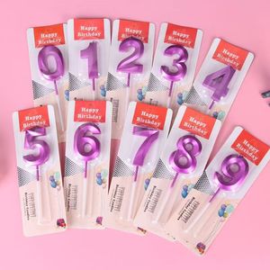 Fournitures de décoration de gâteaux, bougies d'anniversaire de haute qualité, décorations de gâteaux numériques pour la remise des diplômes, emballées en boîtes - Product Image 3