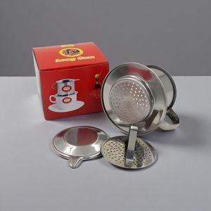 Long Cam Stainless Steel Coffee Dripper Vietnamese Style Pour Over Filter Home Use - Product Image 1
