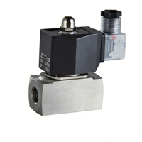 Vanne solénoïde à piston 2/2 voies en acier inoxydable NC SS304 SS316, zéro fuite, pour vapeur et liquides haute température