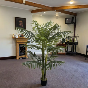 Plantas verdes artificiales árbol de geranio simulado Areca Palma <span class=keywords><strong>perla</strong></span> girasol bonsái interior biomimético decoración de suelo en maceta ornamento - Product Image 6